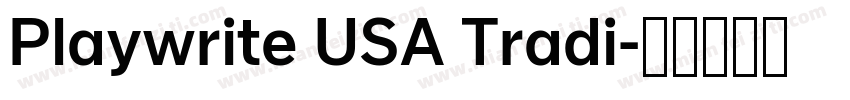 Playwrite USA Tradi字体转换